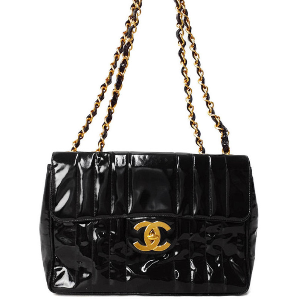 Chanel Mademoiselle Chain Shoulder Bag Black